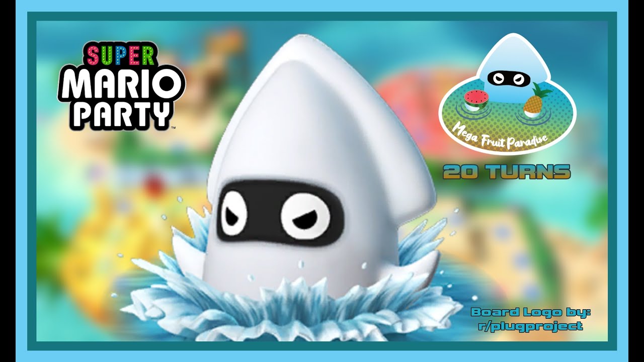 Super Mario Party - Megafruit Paradise (20 Turns) - Stepping on Giant Fruits #marioparty #switch