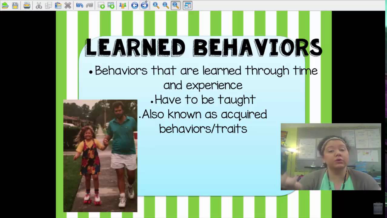 Study learned behaviour