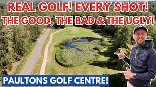 REAL GOLF: AVERAGE GOLFER TAKES ON PAULTONS GOLF CENTRE! 18 Hole Course Vlog 2024!