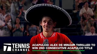 Alex de Minaur Thrilled to Win 2nd Consecutive Acapulco Title