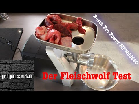 Video: Fleischwolf Bosch MFW 68660: Testberichte, Hauptmerkmale, Funktionsübersicht