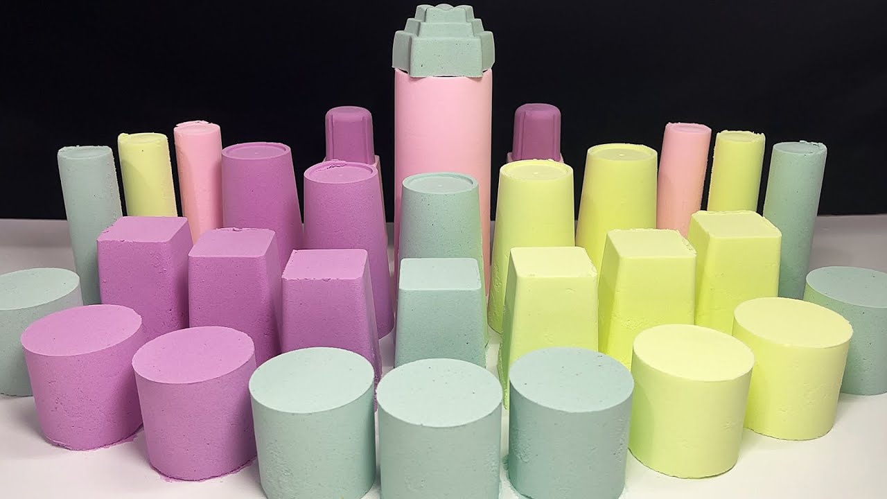 Satisfying Video I ASMR Baking Soda I 4 colors