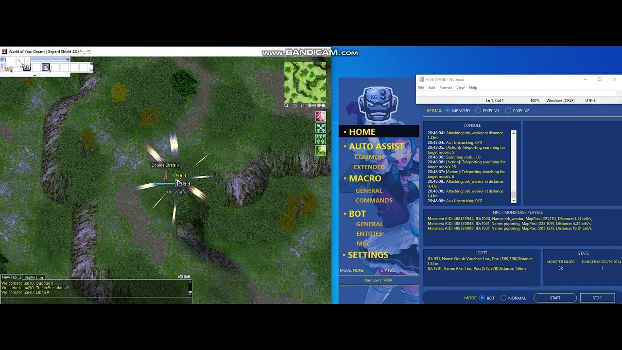 Ragnarok UARO | BOT For Uaro | Sell zeny for Uaro | sell VMware and Multi-client | bypass Gepard