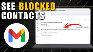 How To Unblock Email In Gmail | Gmail Tutorial (Step-By-Step)