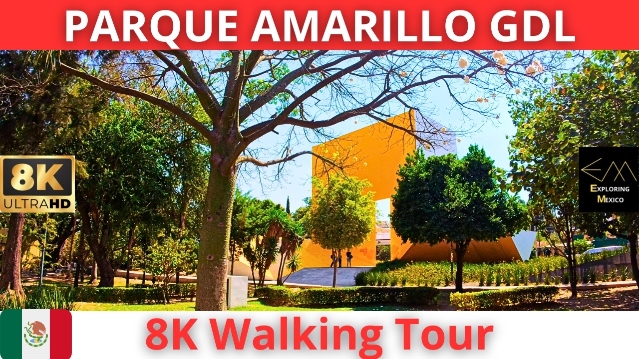 Caminando en GUADALAJARA 2026 por EL PARQUE AMARILLO Colonia Jardines Alcalde en 8K 🇲🇽