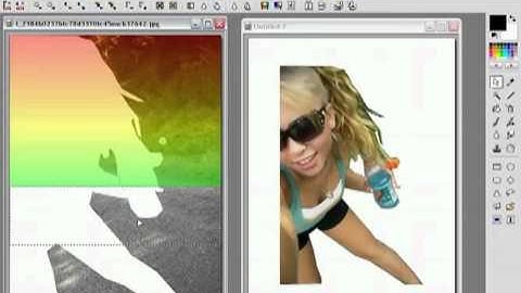 Photofiltre Tutorials   Rainbow Gradient Behind a Person