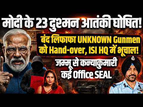मोदी के 23 दुश्मन घोषित! UNKNOWN Gunmen को बंद लिफाफा, ISI HQ में भूचाल! | SG Bedi