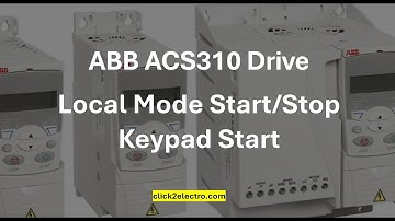 ABB ACS310 drive local mode start stop in english