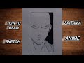 How to draw Saitama from one punch man || Easy Anime drawing for beginners || Easy Saitama drawing