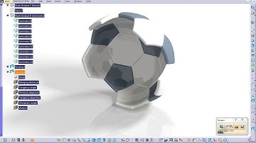 Catia V5 Tutorial|Generative Shape Design|How to create a Soccer Ball|Start to Finish|Part 4