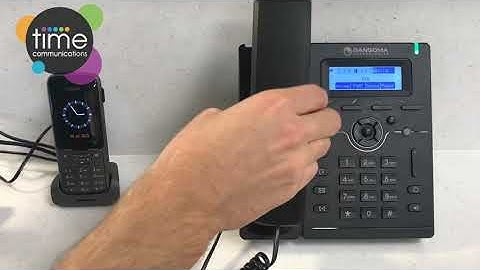 How to use the Sangoma s206 Handset