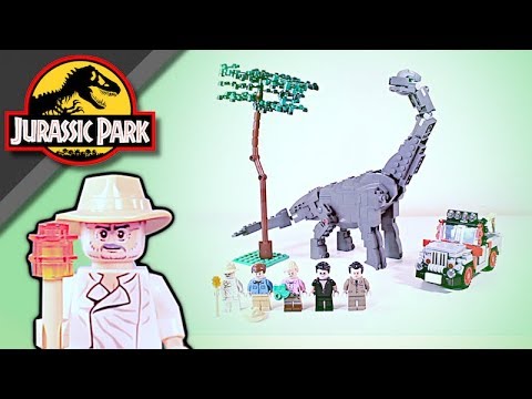 LEGO Jurassic Park "Brachiosaurus Encounter" MOC! - YouTube