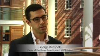 George Kernodle on his internship