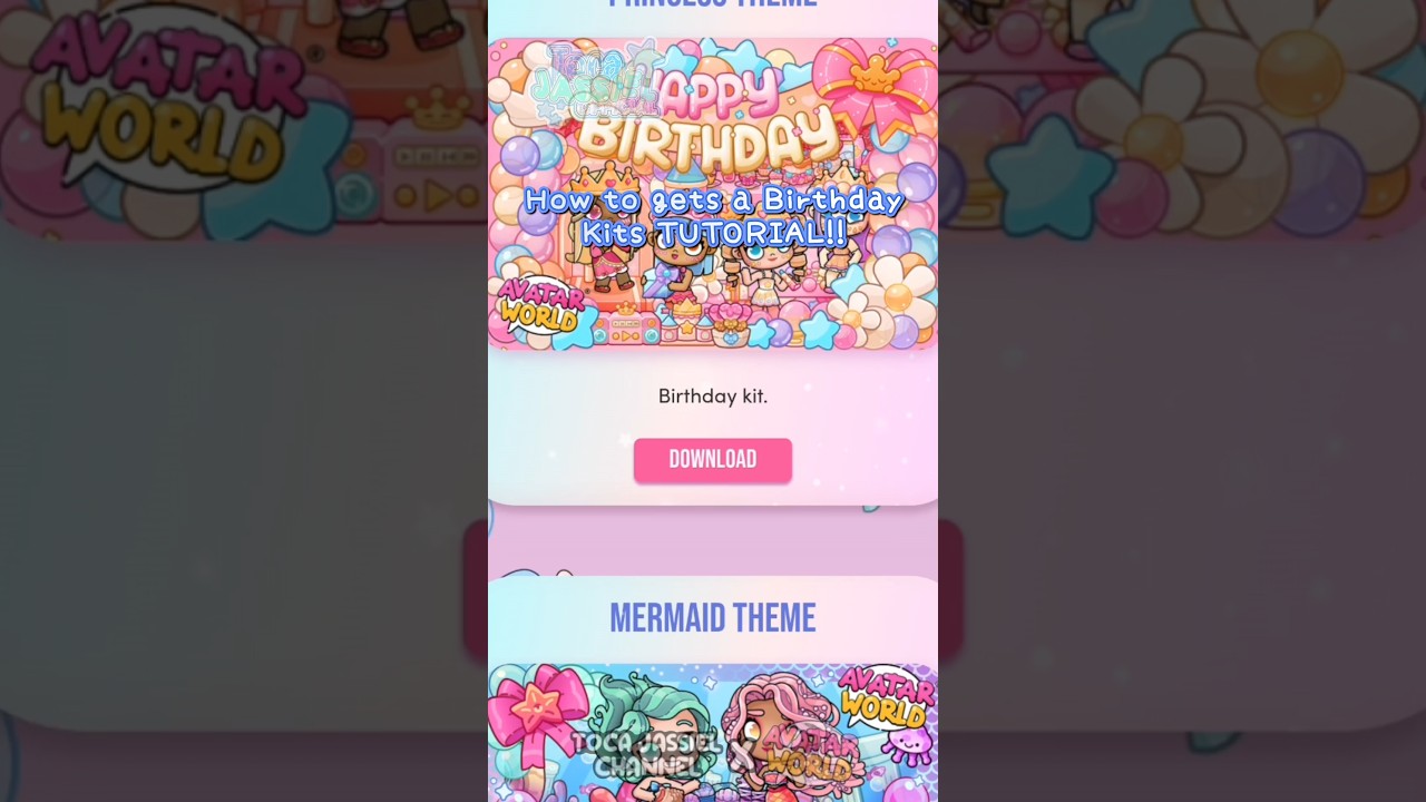 How to gets a Birthday Kits TUTORIAL! | Avatar World 