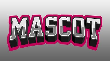 Mascot Text - Photoshop and  Xara 3D Tutorial