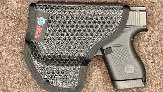Fondina Da Taschino DeSantis Super Fly Per Glock 42 - Ambidestra, Con Lembo Mimetico Rimovibile