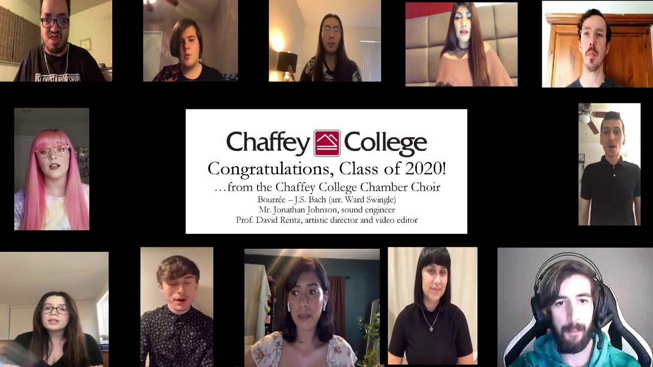 Chaffey College Chamber Choir Commencement ShoutOut YouTube