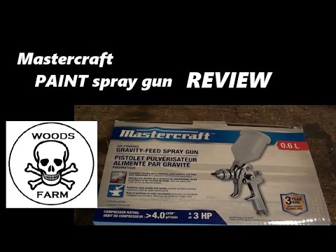 Pistolet pulvérisateur pneumatique à peinture Mastercraft HVLP