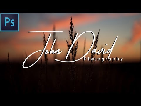 How To Make Your Own Signature Photography Logo In Photoshop Tutorial | #Maxpoint-Hridoy