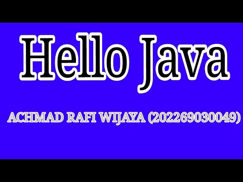 BELAJAR DASAR NETBEANS 01 (HELLO JAVA)