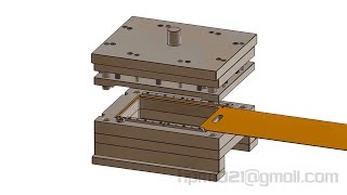 Progressive Die design for stainless steel cutting board - Khuôn gia công thớt Inox