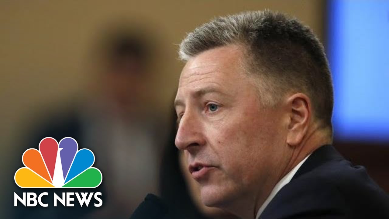 Volker: I 'Would Have Objected' To Having Ukraine Investigate The Bidens | NBC News