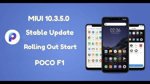 Poco F1 MIUI 10.3.5.0 Stable Update Rolling Out Start