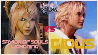 Dissidia NT Lightning VS Tidus 1v1