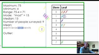 Stem and Leaf Plot Problem