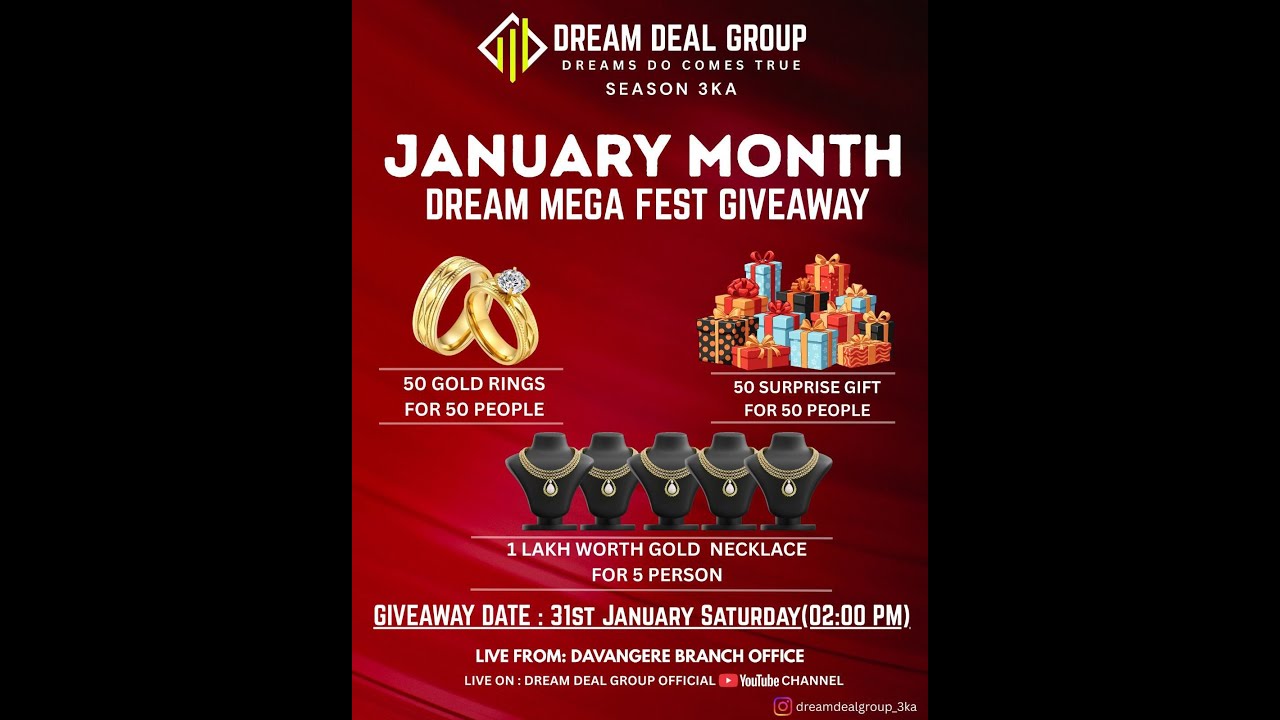 SEASON 3KA JANUARY MONTH DREAM MEGA FEST GIVEAWAY