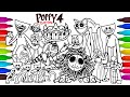 POPPY PLAYTIME CHAPTER 4 COLORING 🎨 | Draw &amp; Color All Characters | Huggy Wuggy, CatNap #1100