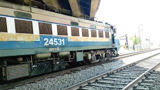 BEST PERFECT MOVING TRAIN'S AND TRACK SOUND AN HORN | @Indianrailway22