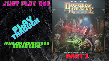 Dungeon Crusade. Book 1: Genesis of Evil. Avalon Adventure Board Game. Playthrough. Part One.