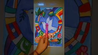 #painting #unity #peace #earth #nature #trending #youtubeshorts