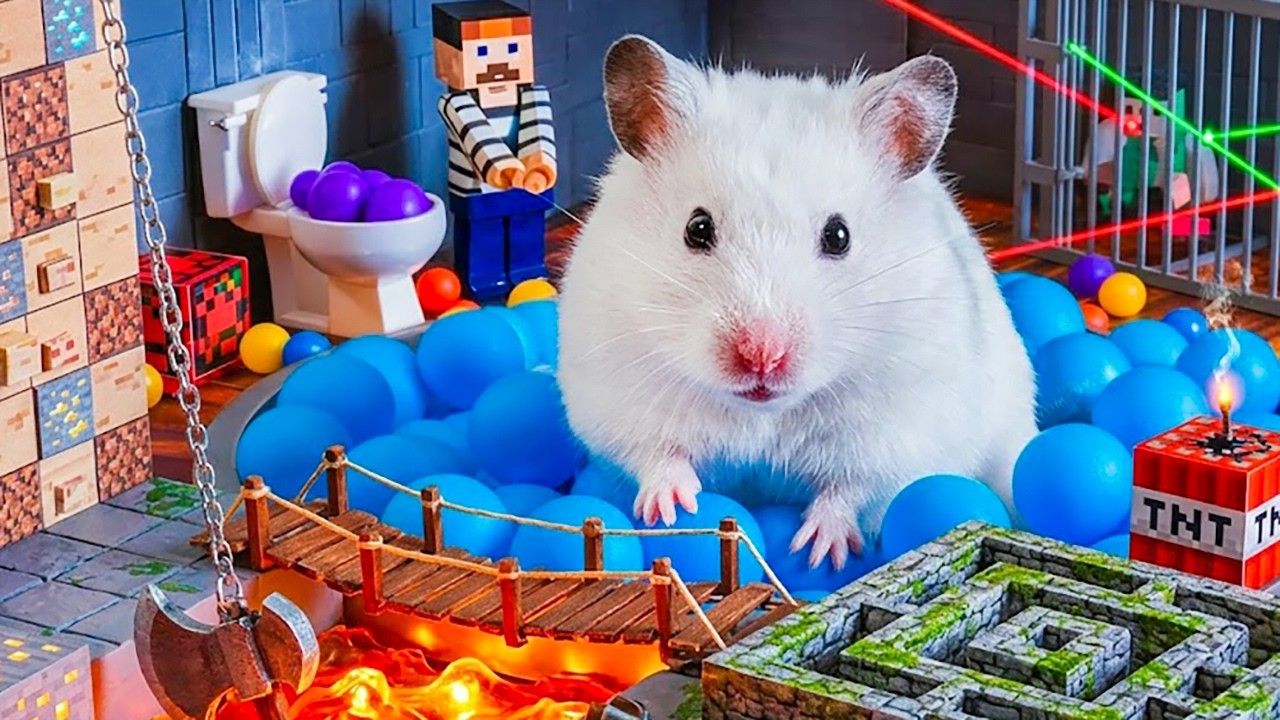 Hamster Escapes Dangerous Fire Maze | Hamster Maze | Hamster Maze