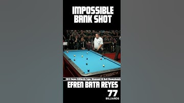 Impossible Bank Shot by the Great Efren Bata Reyes