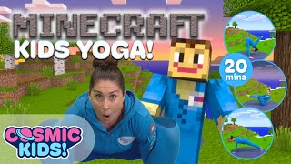 Minecraft | A Cosmic Kids Yoga Adventure! ⛏  Minecraft Videos for Kids