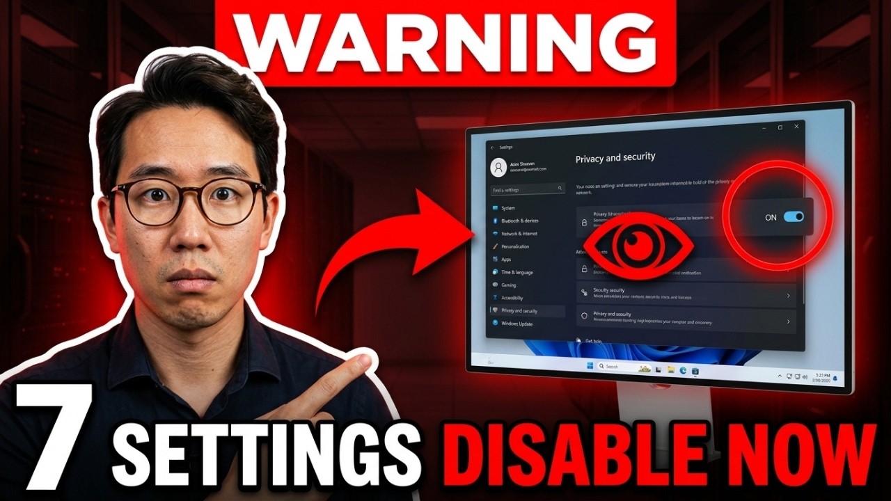 7 Windows Settings You Must Disable Right Now (They're Watching You)
