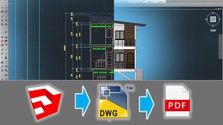 How to Export Autocad File from Sketchup (Cross Section)