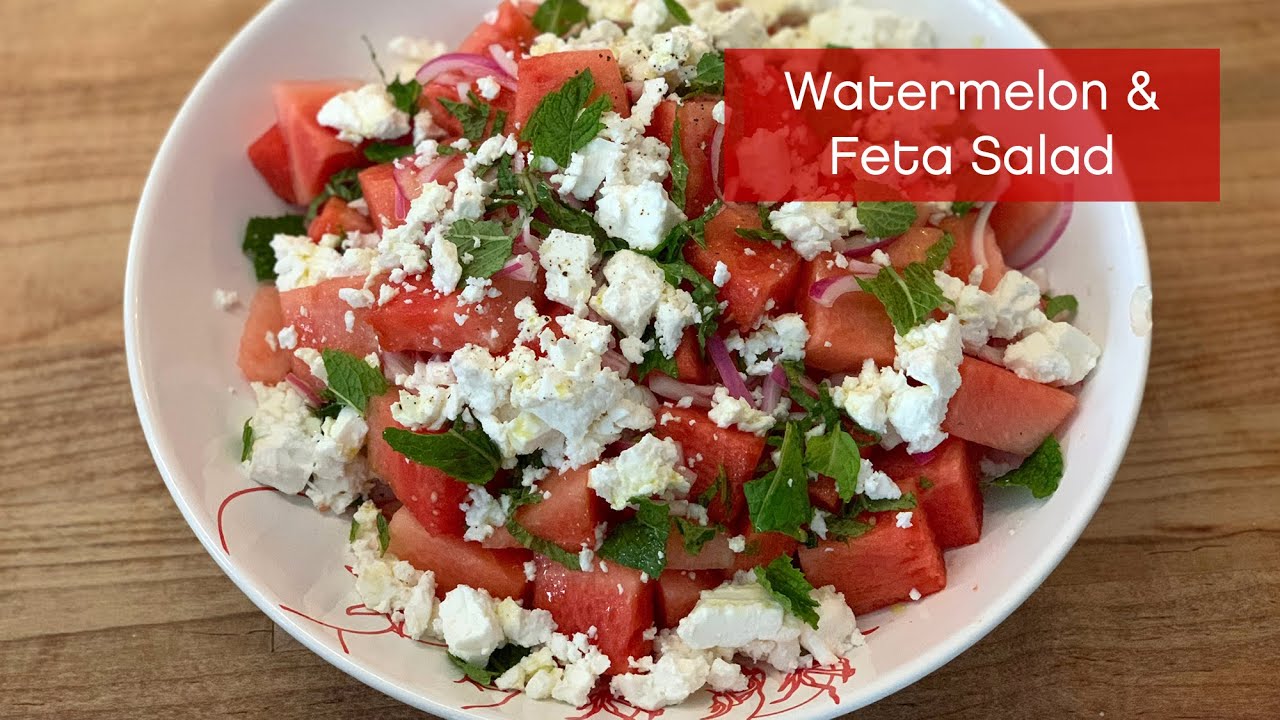 How to Make a Watermelon and Feta Salad – It's Easy AF!