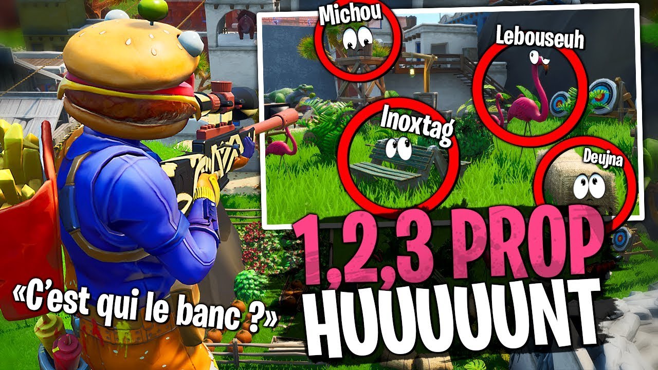 Je suis le chasseur sur ce 1, 2, 3 Soleil Prop Hunt avec la Team