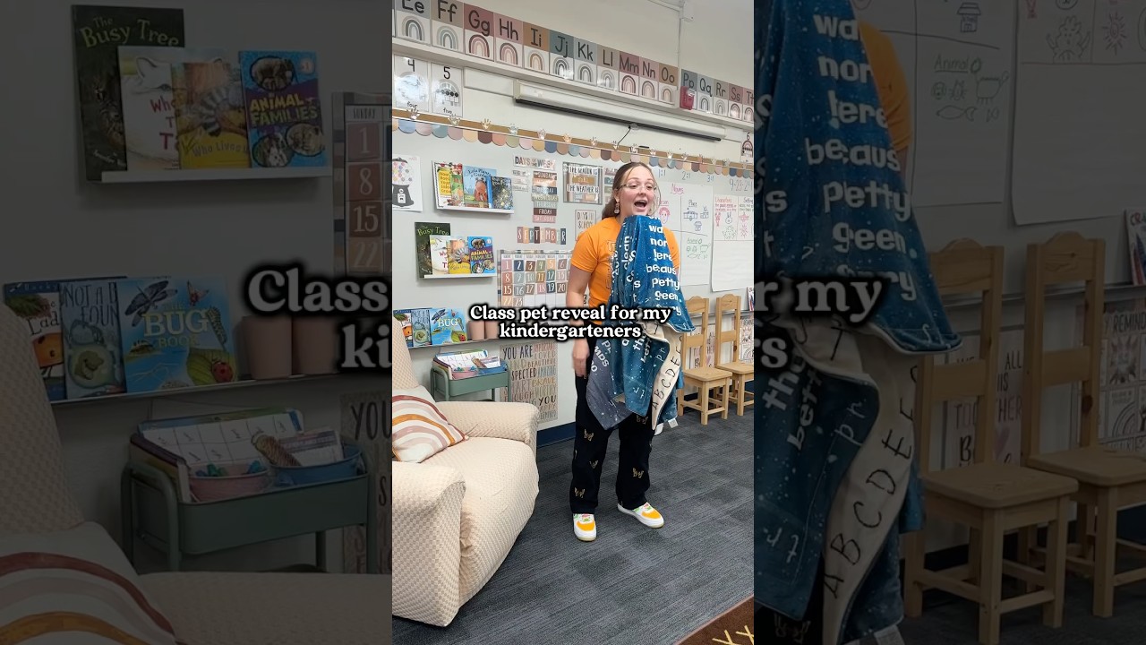 Class pet reveal for my kindergarteners ☺️✨💛 