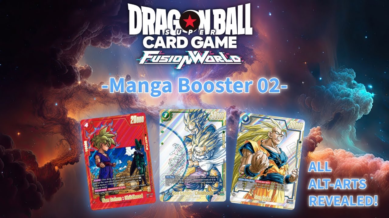 ALL ALT ARTS REVEALED! MANGA BOOSTER 02 | Dragon Ball Fusion World