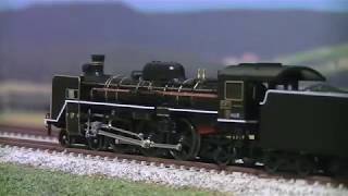 TOMIX C57 1号機+KATO 35系 SL「やまぐち号」 Nゲージ - YouTube