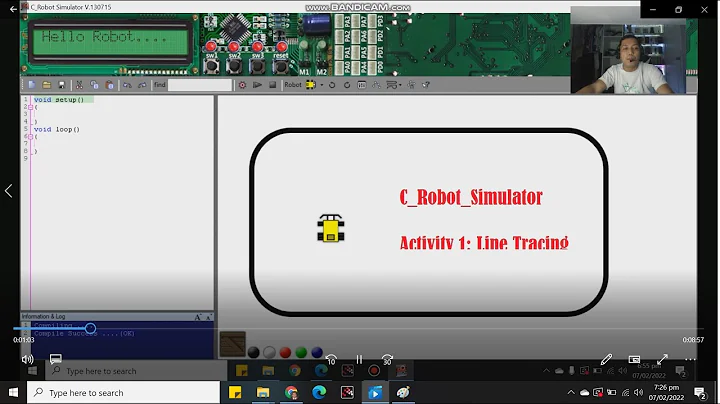 C Robot Simulator | Activity 0 Line Tracing (Advance)