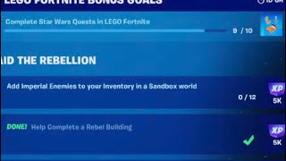 FORTNITE STAR WARS LEGO.How to completed.Add imperial enemies to your inventory in a sandbox world