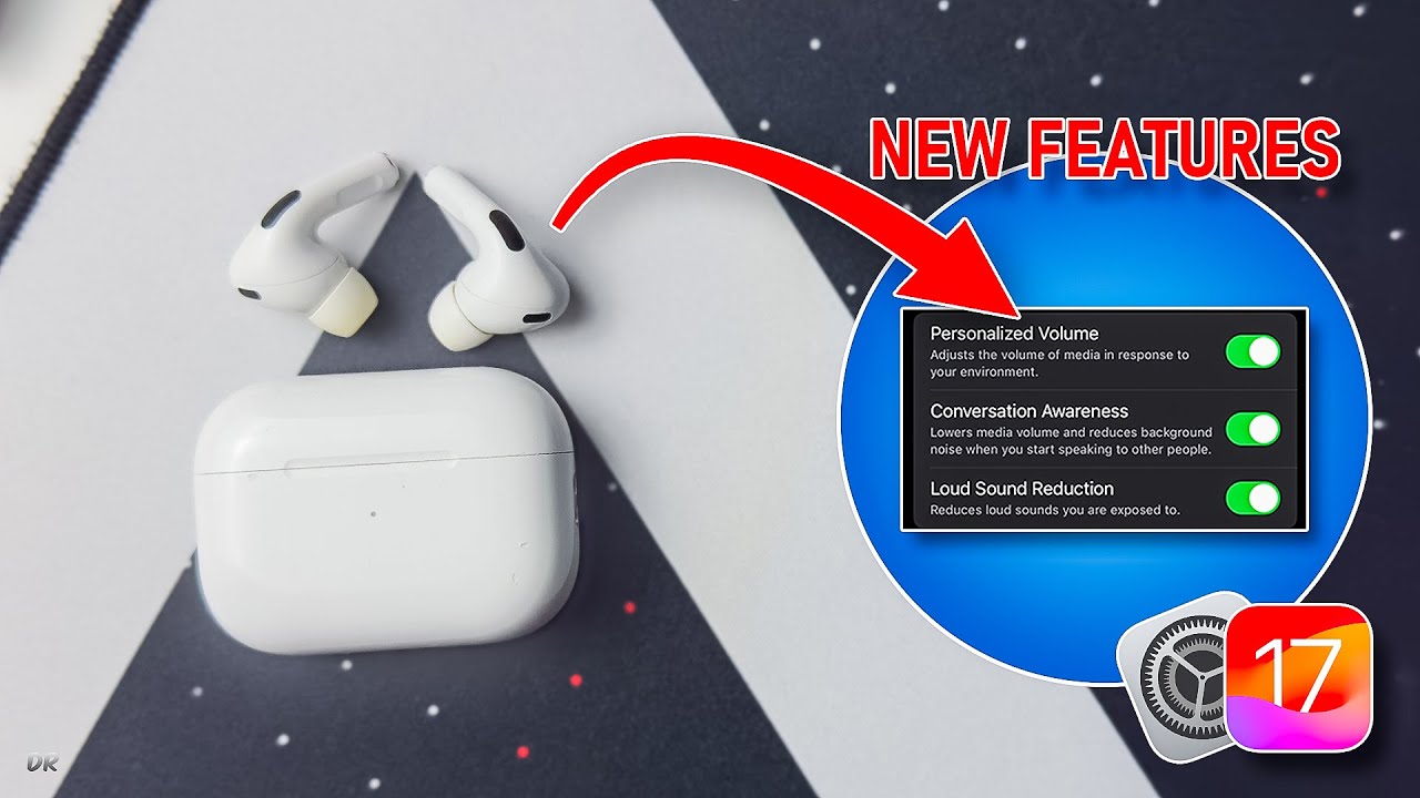 AirPods Pro 2 - New Amazing Features on iOS 17 - YouTube