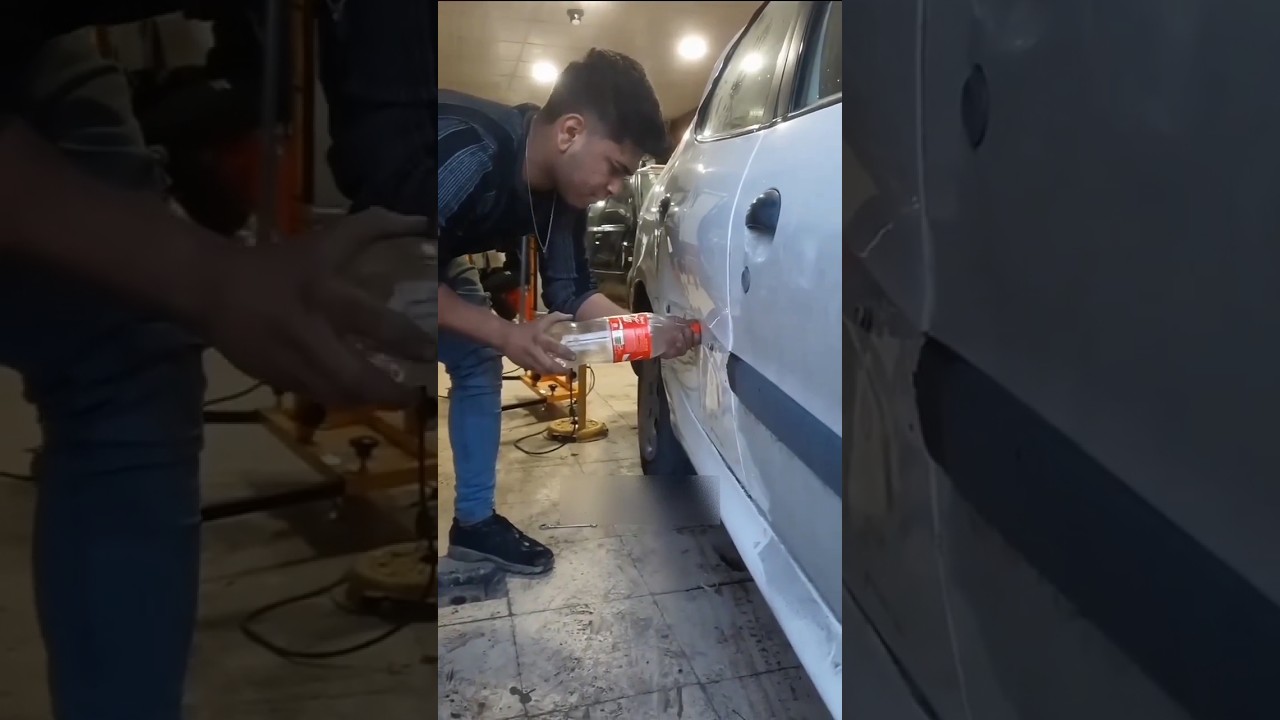 "Accidental Car Repair Tips 🚗 | Easy Fix Method | Viral Car Restoration 