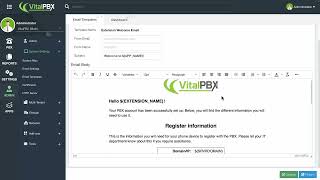 VitalPBX Email Templates - Customizing System Notifications