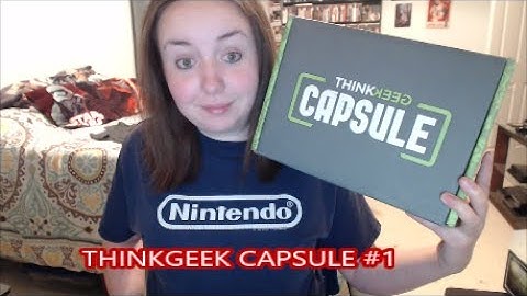 Thinkgeek Capsule #1 Unboxing